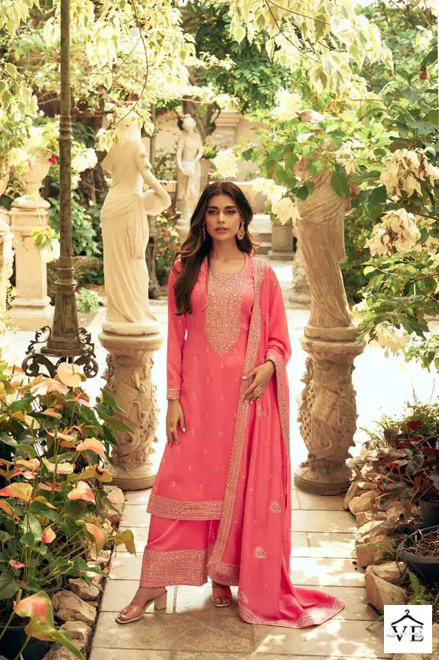 Aashirwad Zeeya Silk Wholesale Designer Salwar Suit Catalog — Wholesale Salwar Suits, Aashirwad Creation wholesale from Surat - Gallery Image 4