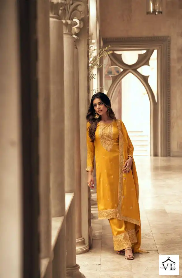 Aashirwad Zeeya Myntra Silk Wholesale Designer Salwar Suit Catalog — Wholesale Salwar Suits, Aashirwad Creation wholesale from Surat - Gallery Image 6