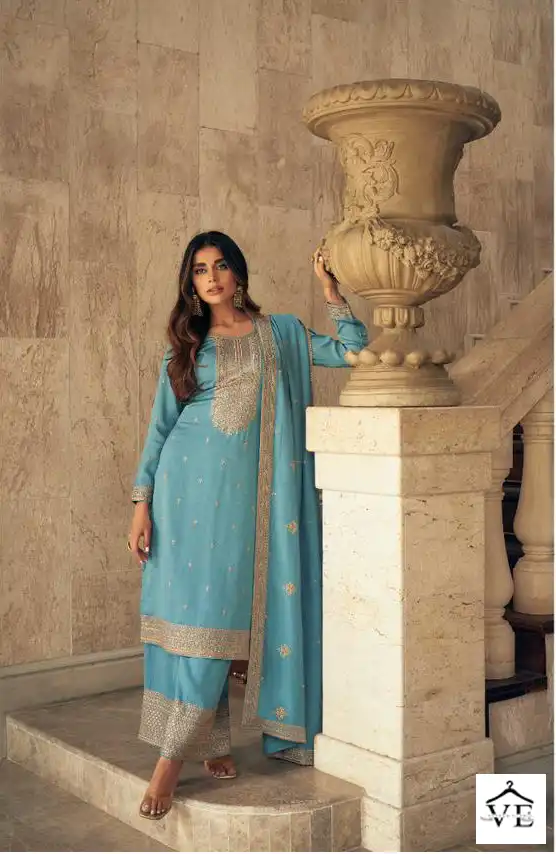 Aashirwad Zeeya Silk Wholesale Designer Salwar Suit Catalog — Wholesale Salwar Suits, Aashirwad Creation wholesale from Surat - Gallery Image 5