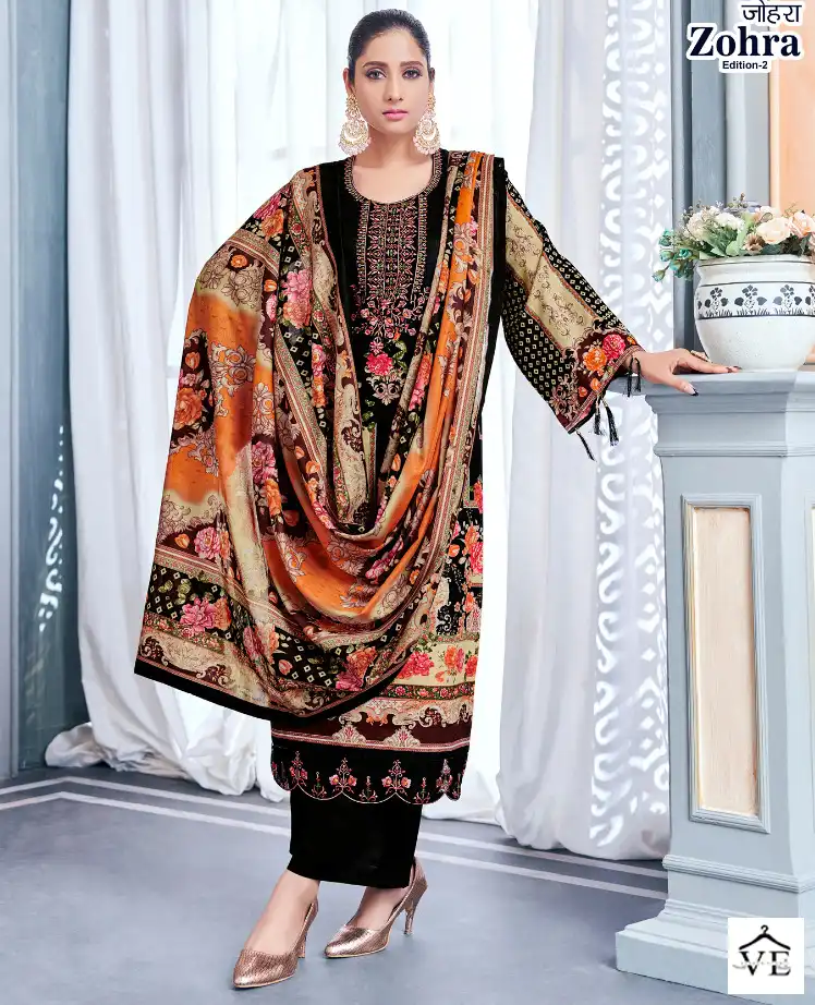 Harshit Zohra Edition Vol 2 Cambric Wholesale Pakistani Salwar Suit Catalog — Wholesale Salwar Suits, MPA wholesale from Surat — view 1