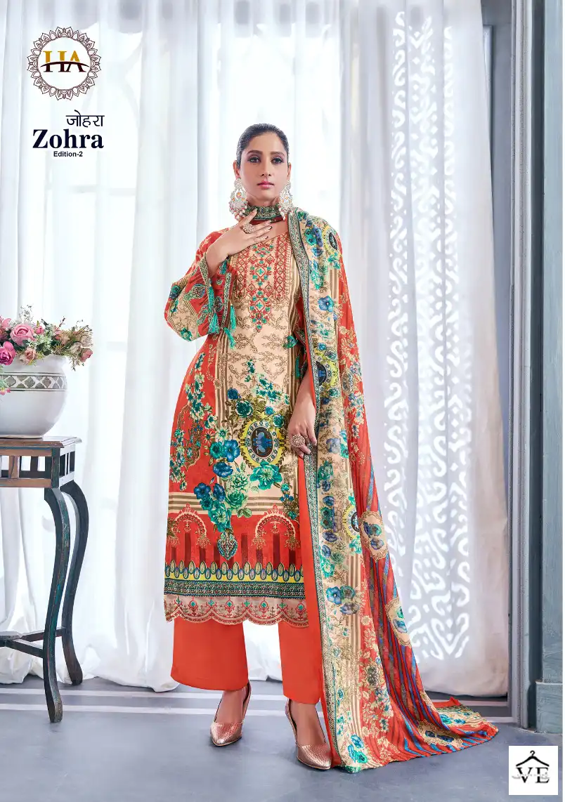 Harshit Zohra Edition Vol 2 Cambric Wholesale Pakistani Salwar Suit Catalog — Wholesale Salwar Suits, MPA wholesale from Surat - Gallery Image 5