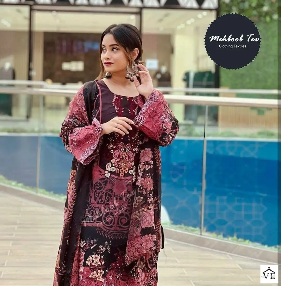 Mehboob Aayesha Vol 1 Pure Cotton Wholesale Pakistani Salwar Suit — Wholesale Salwar Suits, MPA wholesale from Surat - Gallery Image 2