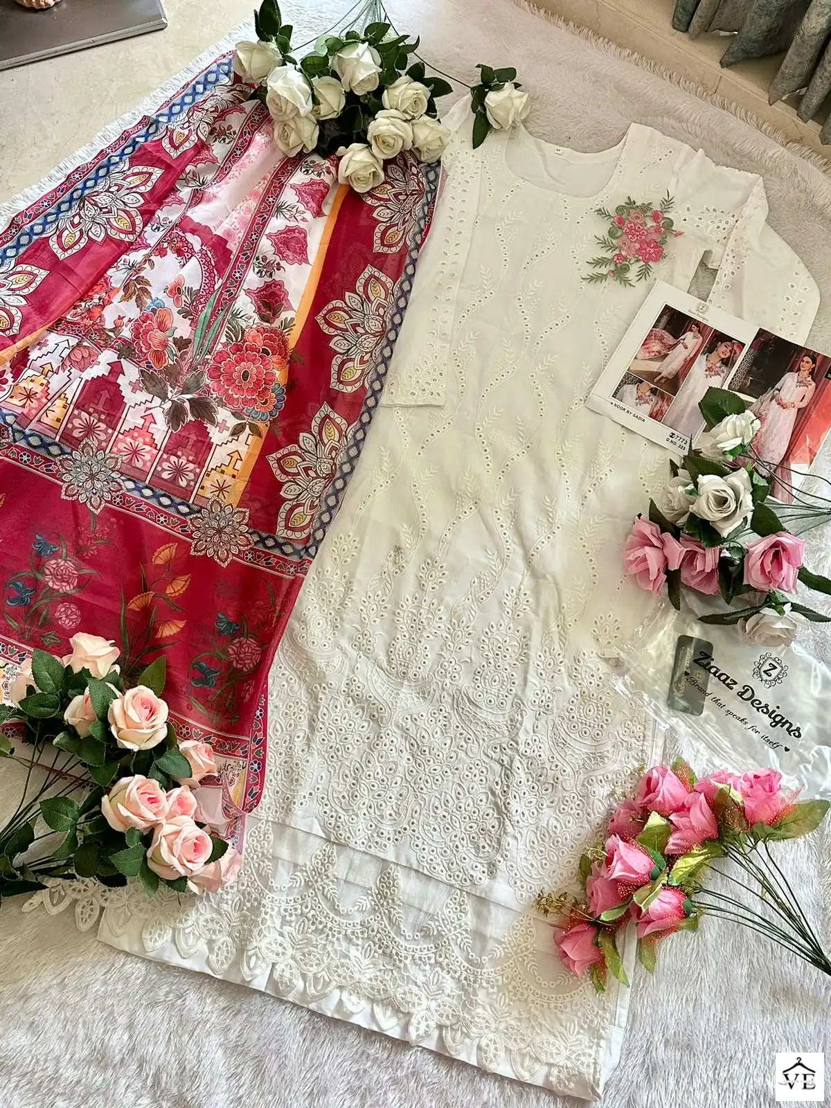 Ziaaz Code 323 Rayon Wholesale Pakistani Salwar Suit Catalog — Wholesale Salwar Suits, MPA wholesale from Surat - Gallery Image 4