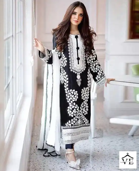 Ziaaz Code 331 Semi Stitched Georgette Wholesale Pakistani Salwar Suit Catalog — Wholesale Salwar Suits, MPA wholesale from Surat — view 1