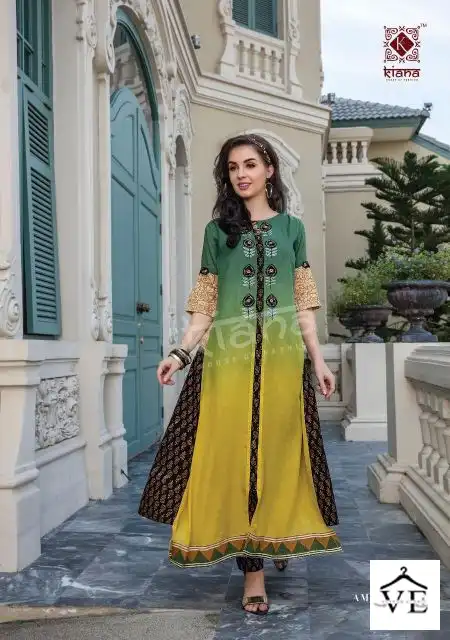 Kiana Amora Fancy Wholesale Kurti With Pant Catalog — Wholesale Kurtis, MPA wholesale from Surat — view 3
