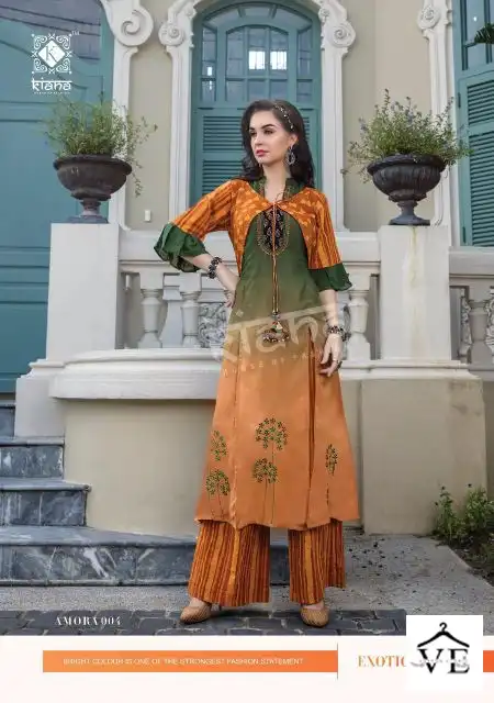 Kiana Amora Fancy Wholesale Kurti With Pant Catalog — Wholesale Kurtis, MPA wholesale from Surat — view 6