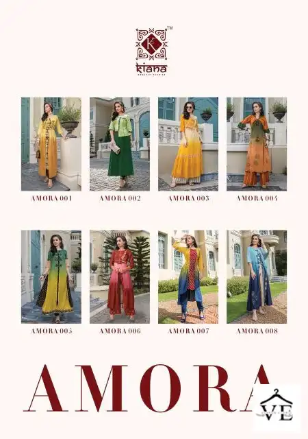 Kiana Amora Fancy Wholesale Kurti With Pant Catalog — Wholesale Kurtis, MPA wholesale from Surat — view 8