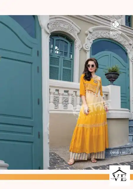 Kiana Amora Fancy Wholesale Kurti With Pant Catalog — Wholesale Kurtis, MPA wholesale from Surat — view 7