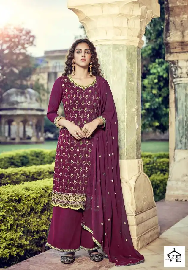 Maisha Koraa Pure Georgette Wholesale Designer Salwar Suit Catalog - Image 6