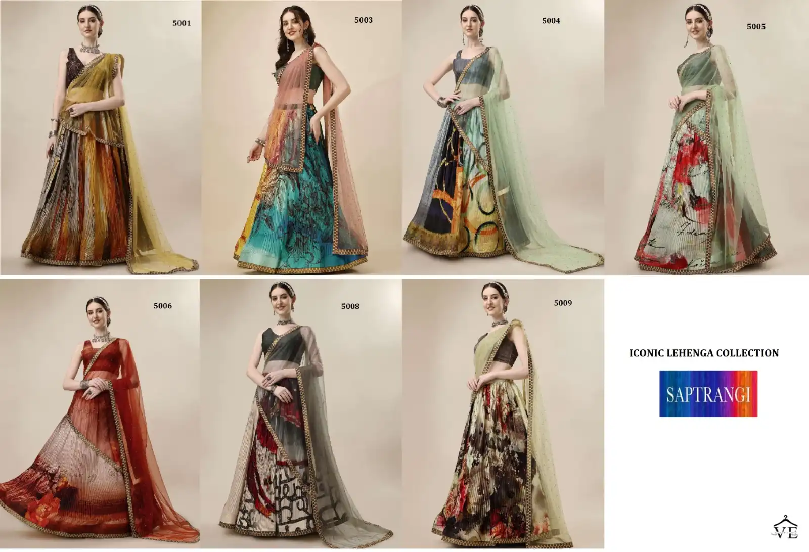 Vardan Ethnic Saptrangi Pure Linen Wholesale Lehenga Catalog — Wholesale Lehenga, MPA wholesale from Surat — view 7