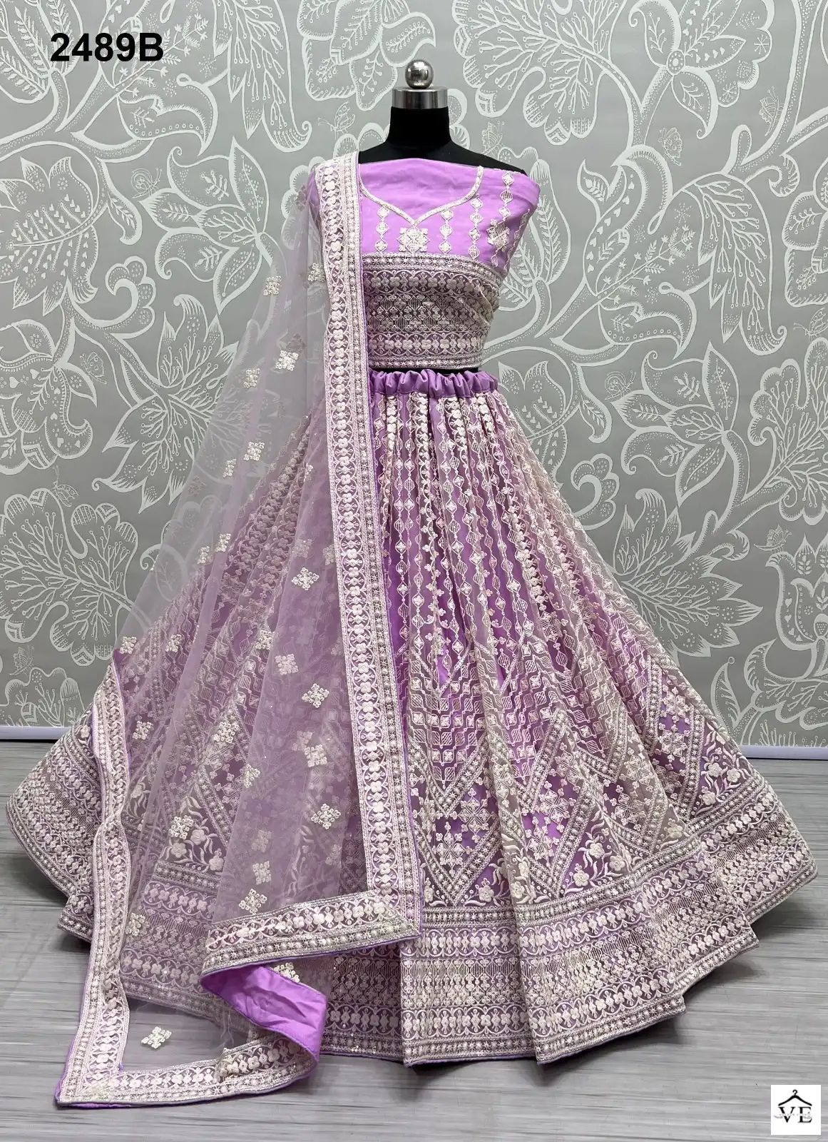 Anjani Art 2489A To 2489D Net Wholesale Lehenga Catalog — Wholesale Lehenga, MPA wholesale from Surat - Gallery Image 10