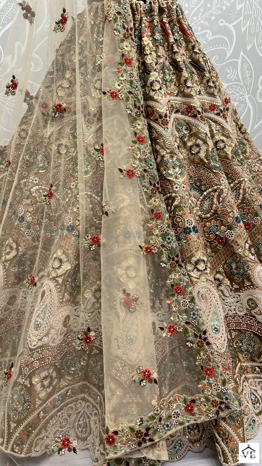 Anjani Art 2493A To 2493D Velvet Wholesale Lehenga Catalog — Wholesale Lehenga, MPA wholesale from Surat - Gallery Image 8