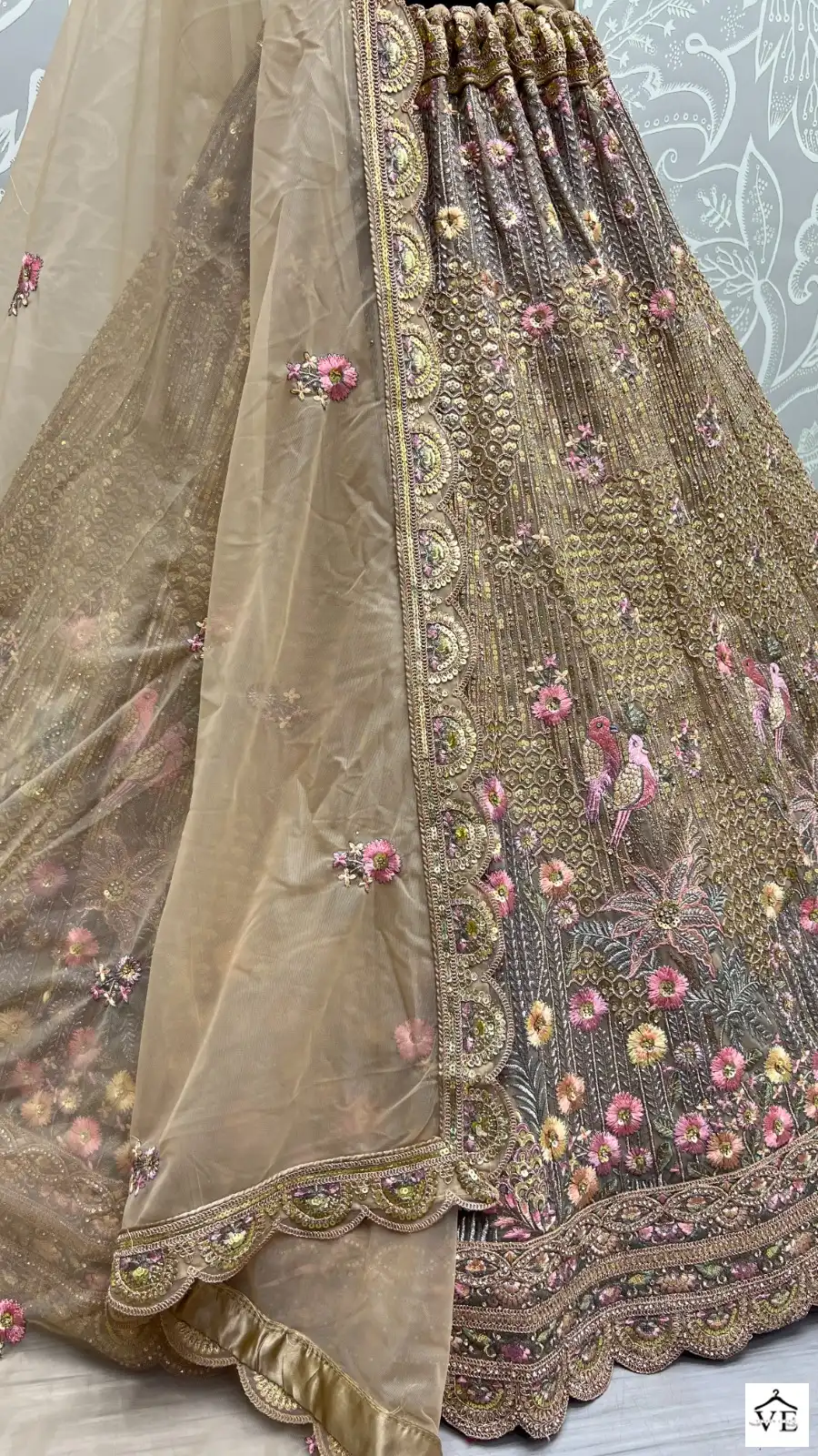 Anjani Art 2495 Heavy Net Wholesale Bridal Lehenga Catalog — Wholesale Lehenga, MPA wholesale from Surat - Gallery Image 5