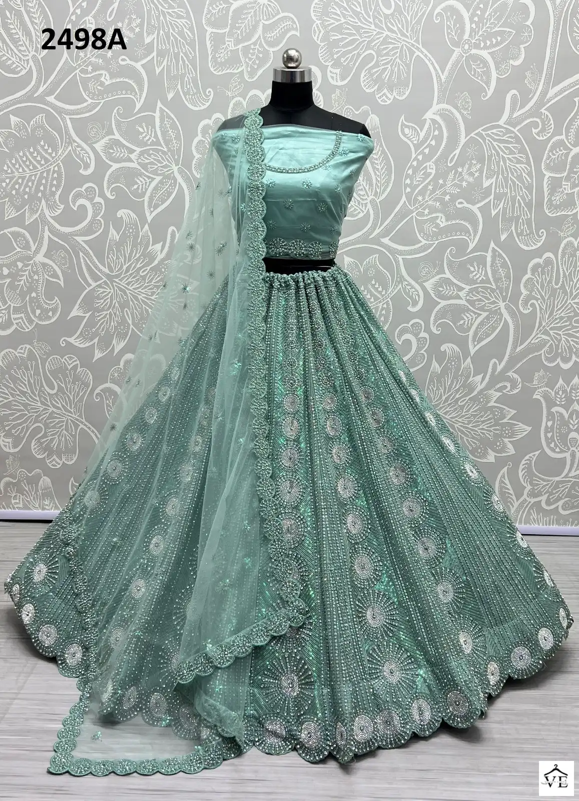 Anjani Art 2498 Net Wholesale Bridal Lehenga Catalog — Wholesale Lehenga, MPA wholesale from Surat - Gallery Image 7