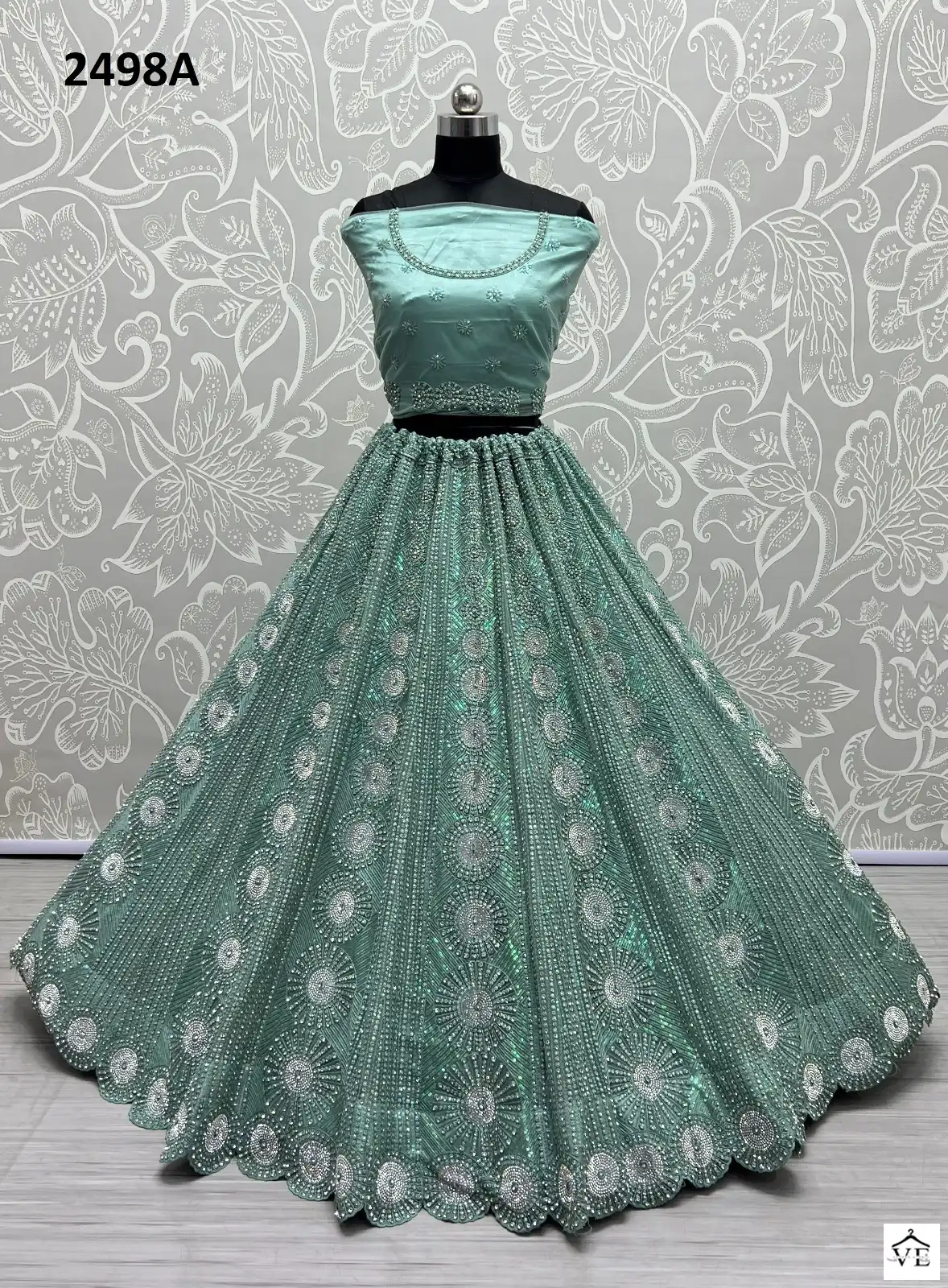 Anjani Art 2498 Net Wholesale Bridal Lehenga Catalog — Wholesale Lehenga, MPA wholesale from Surat - Gallery Image 8