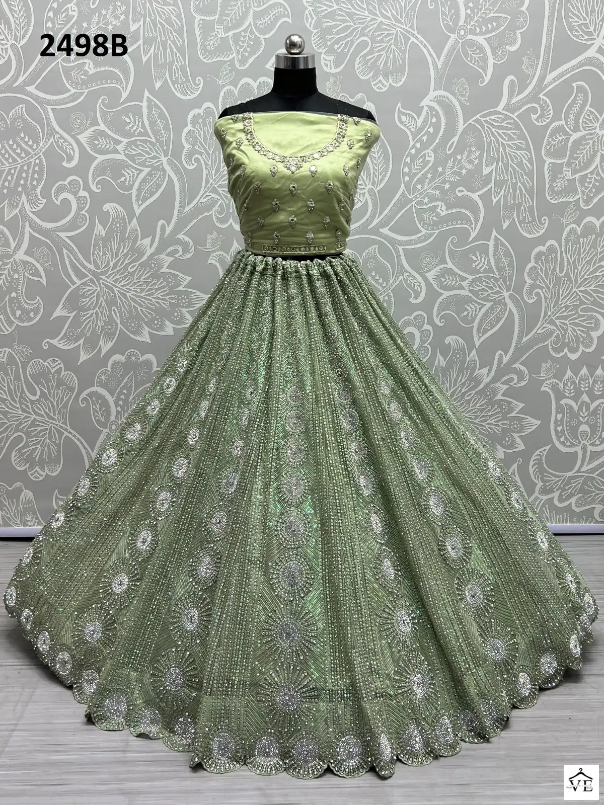 Anjani Art 2498 Net Wholesale Bridal Lehenga Catalog — Wholesale Lehenga, MPA wholesale from Surat - Gallery Image 11