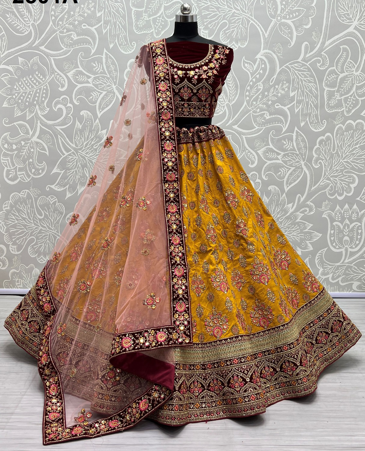 Anjani Art 2501A & 2501B Silk Wholesale Lehenga Catalog — Wholesale Lehenga, MPA wholesale from Surat — view 1