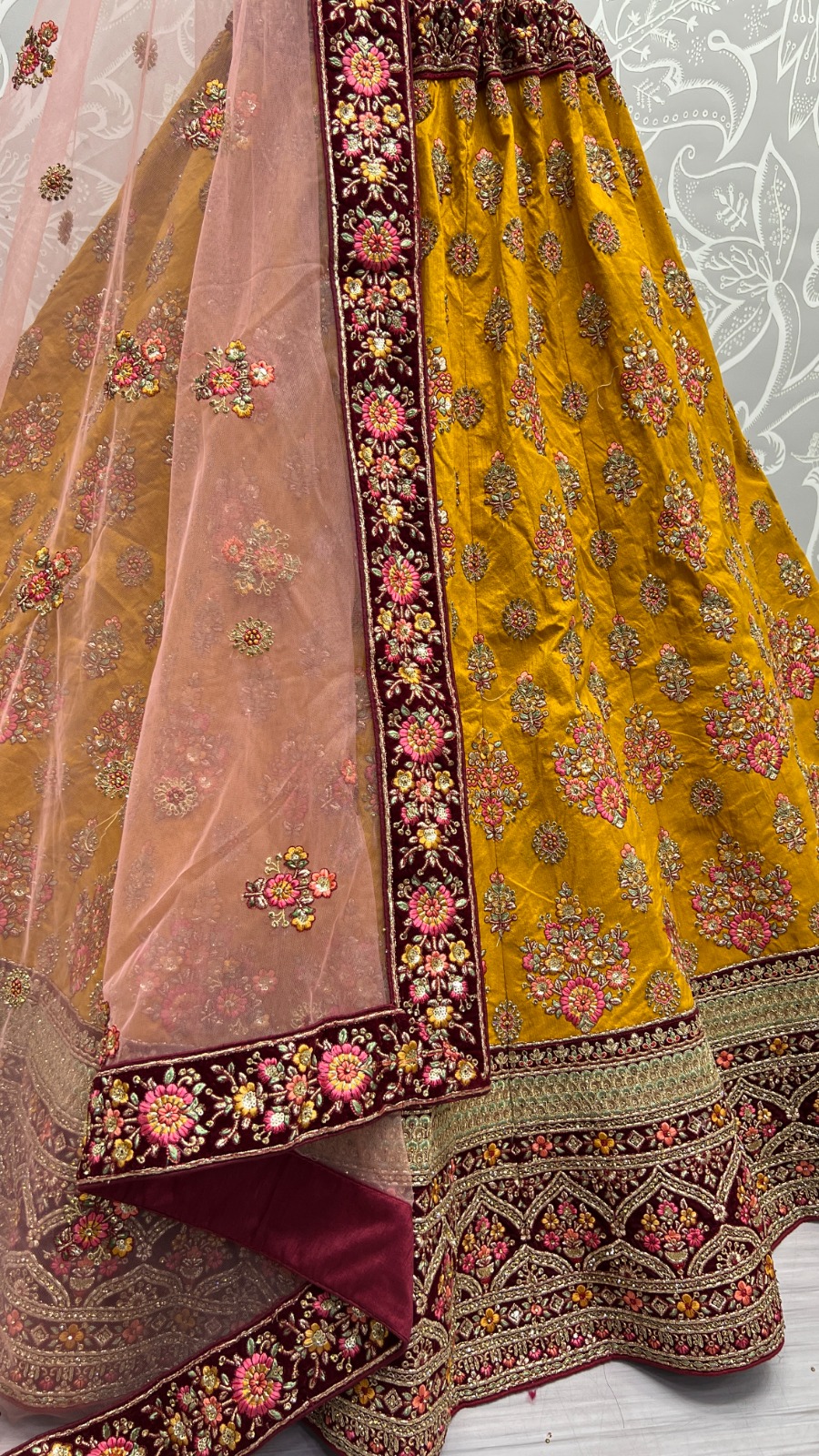 Anjani Art 2501A & 2501B Silk Wholesale Lehenga Catalog — Wholesale Lehenga, MPA wholesale from Surat - Gallery Image 3