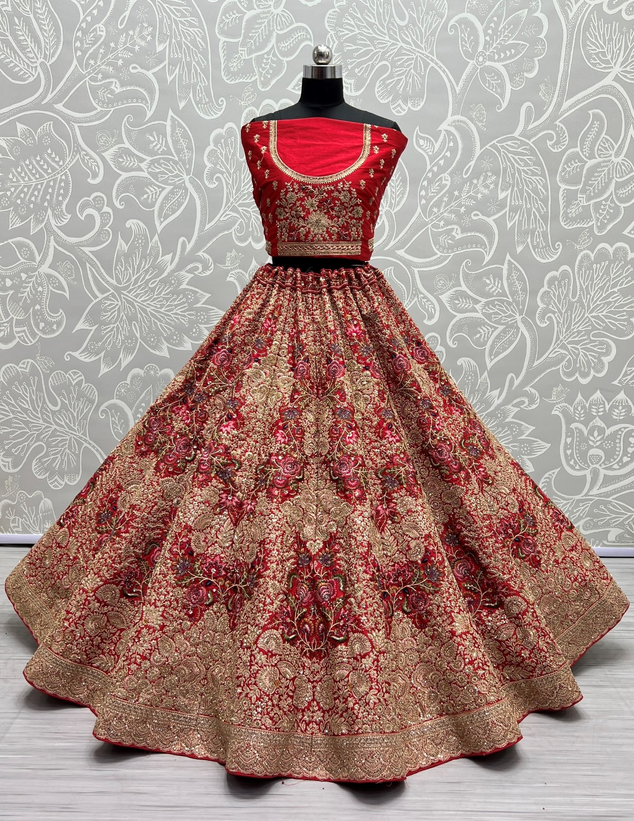 Anjani Art 2502A & 2502B Silk Wholesale Lehenga Catalog — Wholesale Lehenga, MPA wholesale from Surat - Gallery Image 3