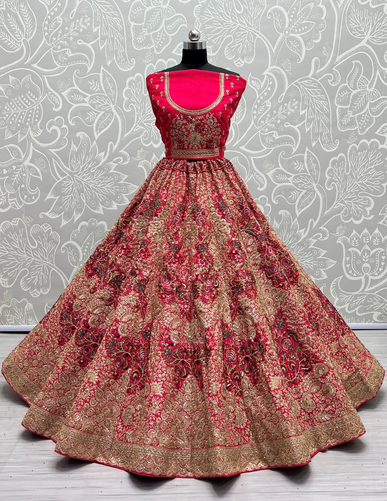 Anjani Art 2502A & 2502B Silk Wholesale Lehenga Catalog — Wholesale Lehenga, MPA wholesale from Surat - Gallery Image 5