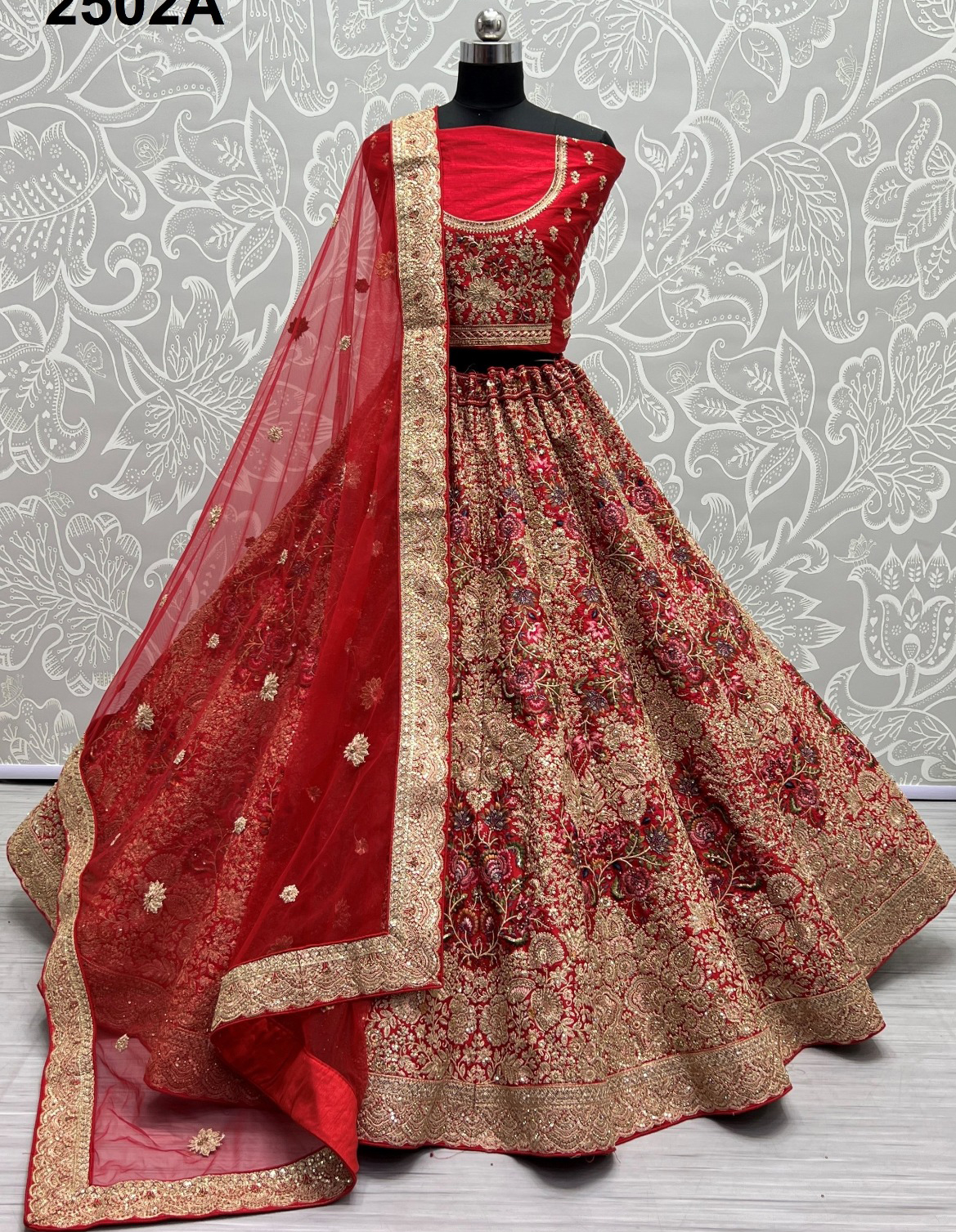 Anjani Art 2502A & 2502B Silk Wholesale Lehenga Catalog — Wholesale Lehenga, MPA wholesale from Surat — view 1