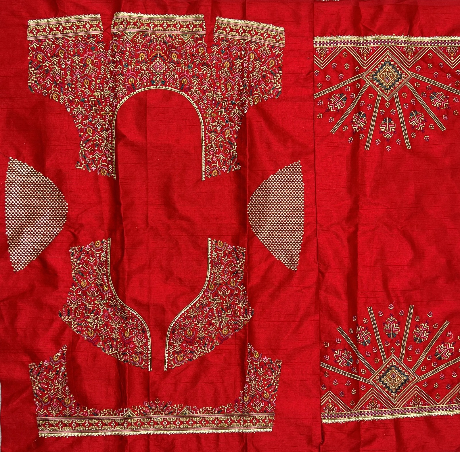 Anjani Art 2502A & 2502B Silk Wholesale Lehenga Catalog — Wholesale Lehenga, MPA wholesale from Surat - Gallery Image 7