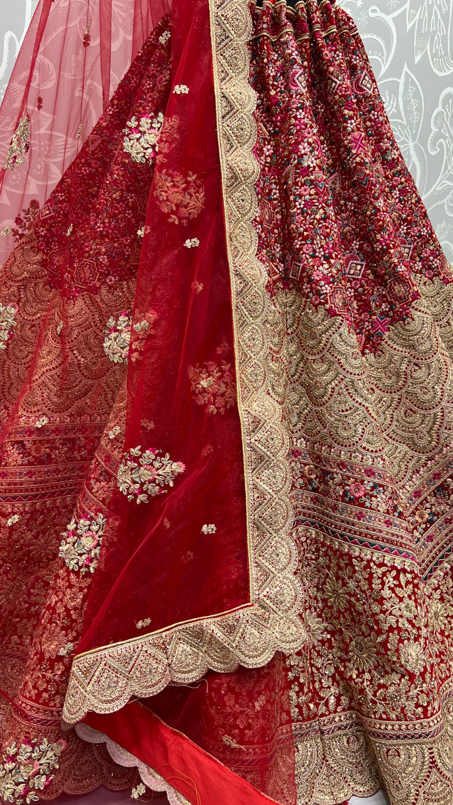 Anjani Art 2505A to 2505C Velvet Wholesale Lehenga Catalog — Wholesale Lehenga, MPA wholesale from Surat - Gallery Image 3