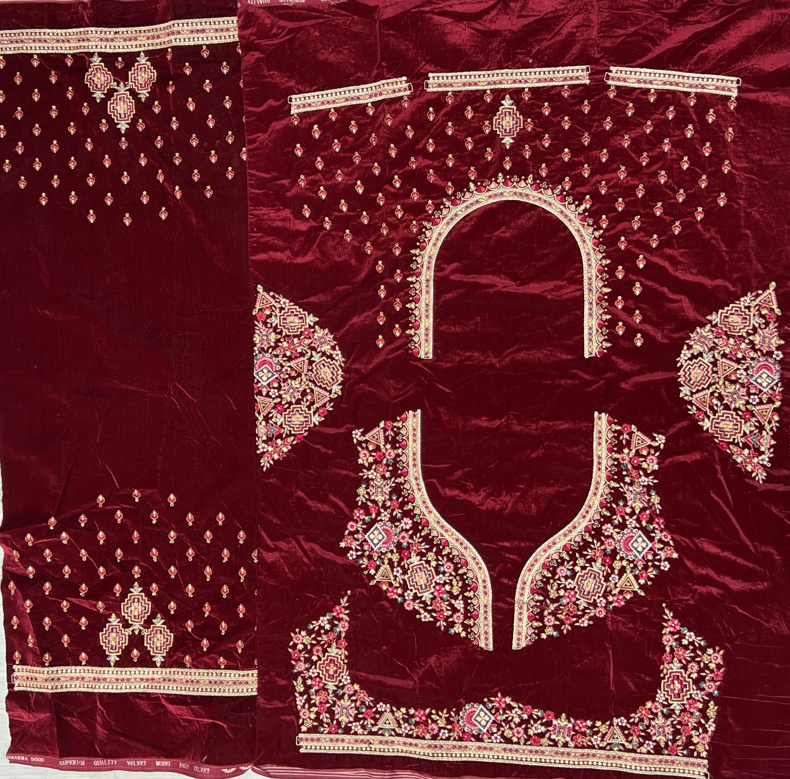 Anjani Art 2505A to 2505C Velvet Wholesale Lehenga Catalog — Wholesale Lehenga, MPA wholesale from Surat - Gallery Image 8