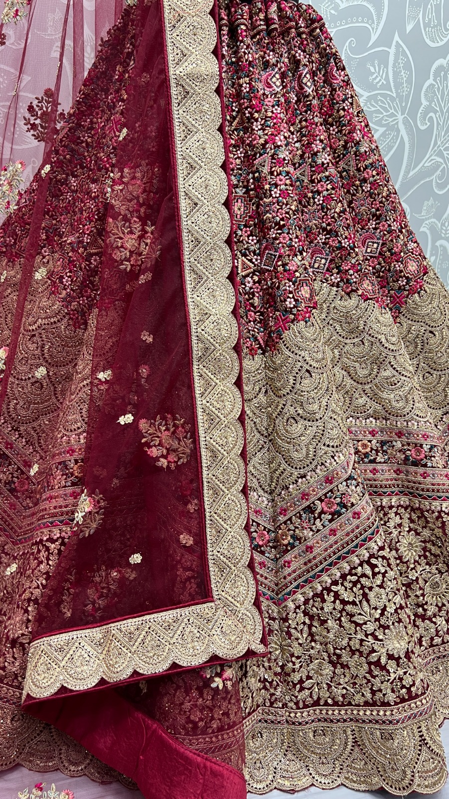 Anjani Art 2505A to 2505C Velvet Wholesale Lehenga Catalog — Wholesale Lehenga, MPA wholesale from Surat - Gallery Image 9