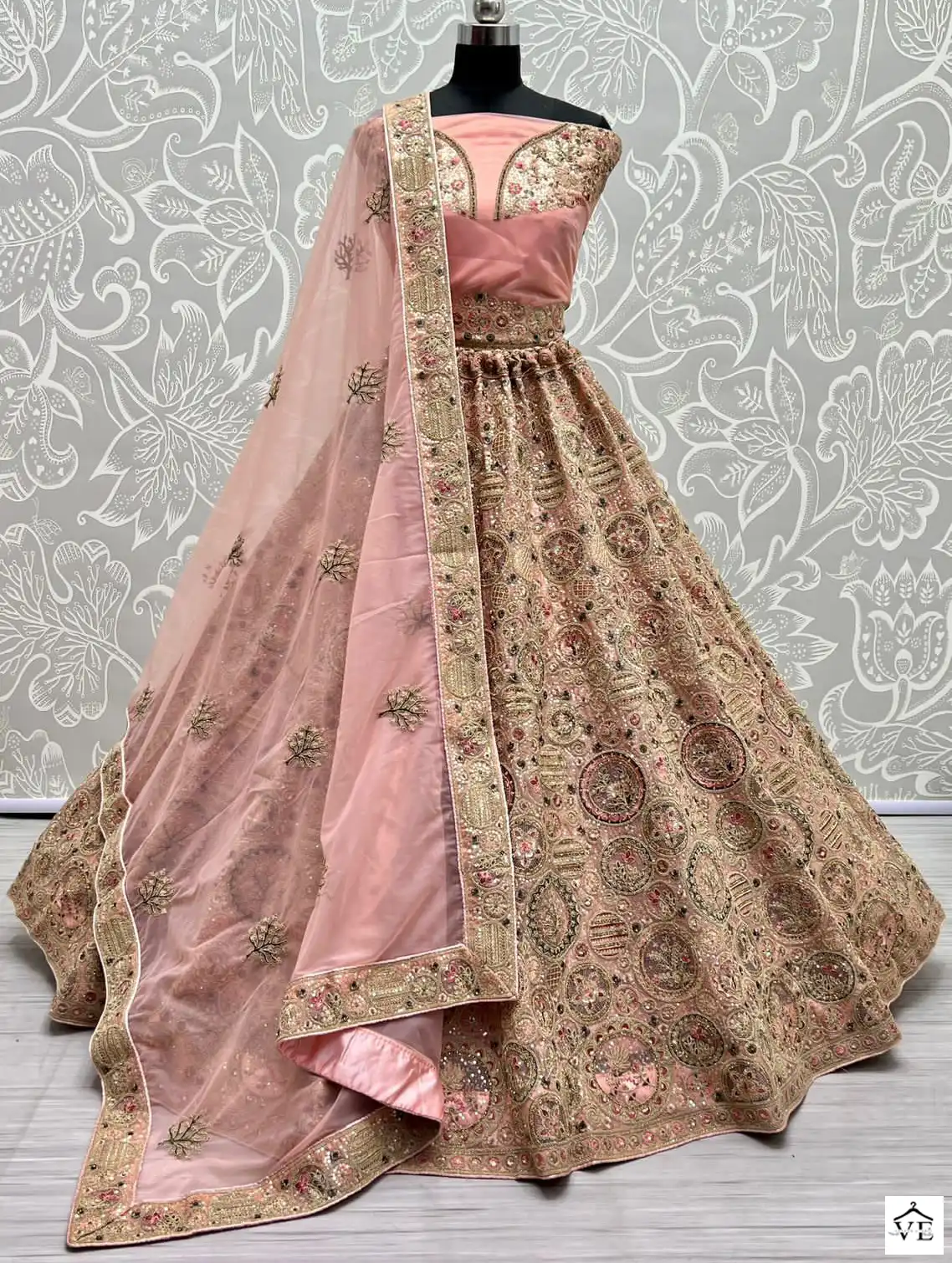 Anjani Art 2507 Heavy Net Wholesale Lehenga Catalog — Wholesale Lehenga, MPA wholesale from Surat — view 1