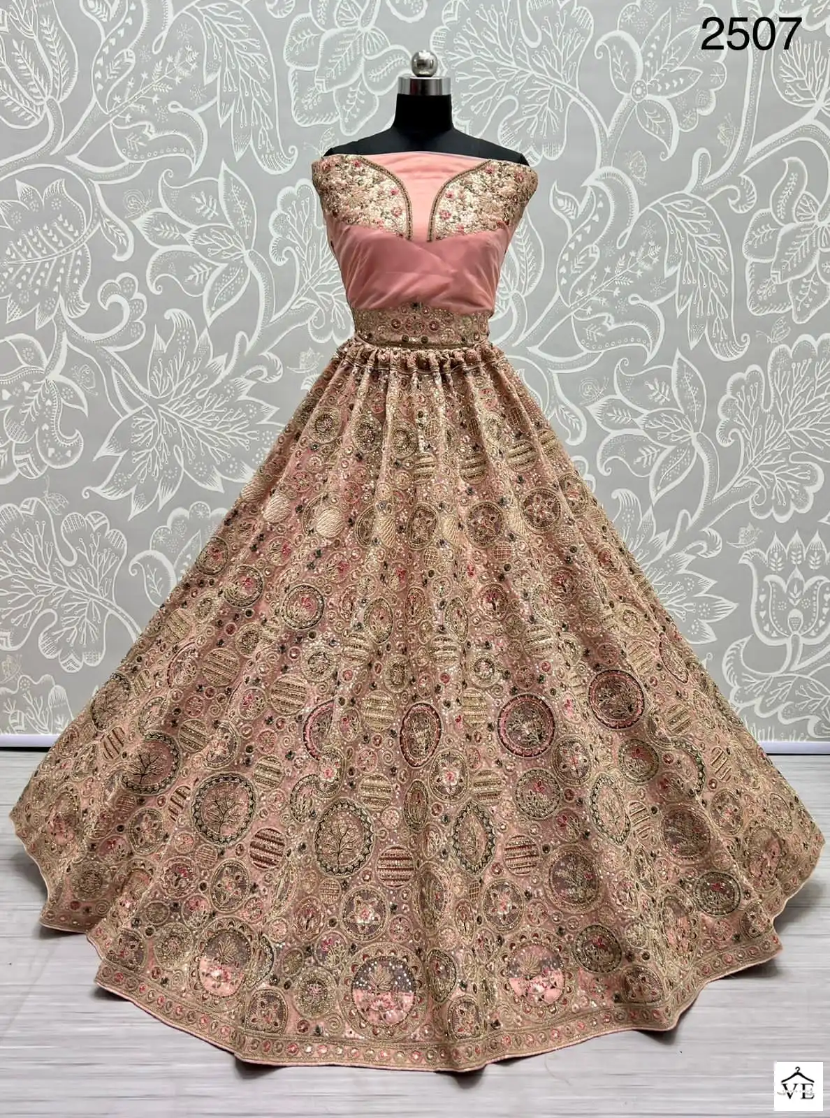 Anjani Art 2507 Heavy Net Wholesale Lehenga Catalog — Wholesale Lehenga, MPA wholesale from Surat - Gallery Image 3