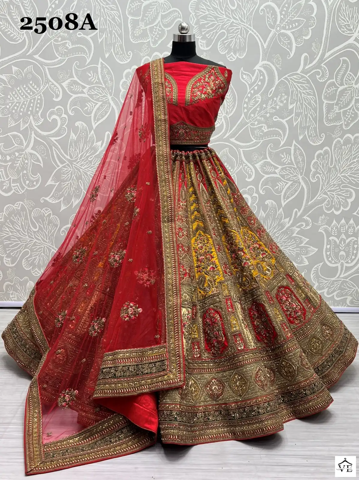Anjani Art 2508 Silk Wholesale Bridal Lehenga Catalog — Wholesale Lehenga, MPA wholesale from Surat - Gallery Image 5