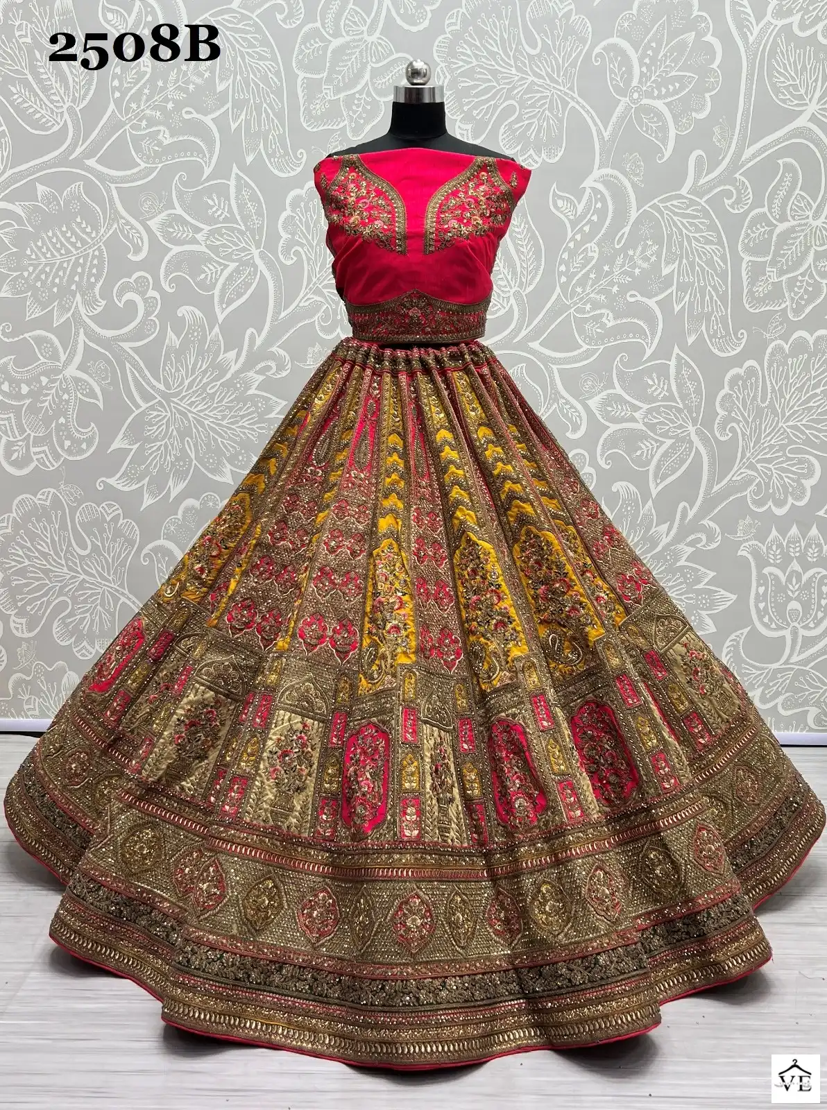 Anjani Art 2508 Silk Wholesale Bridal Lehenga Catalog — Wholesale Lehenga, MPA wholesale from Surat - Gallery Image 7