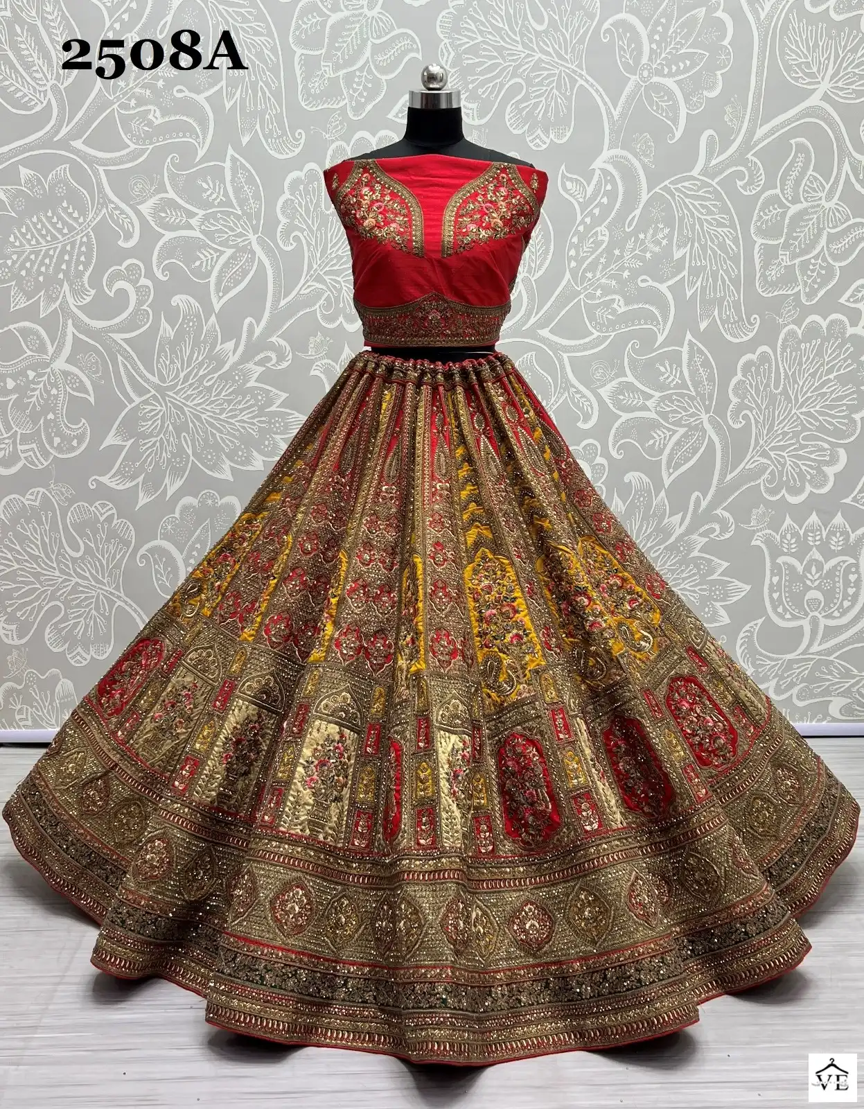 Anjani Art 2508 Silk Wholesale Bridal Lehenga Catalog — Wholesale Lehenga, MPA wholesale from Surat - Gallery Image 2
