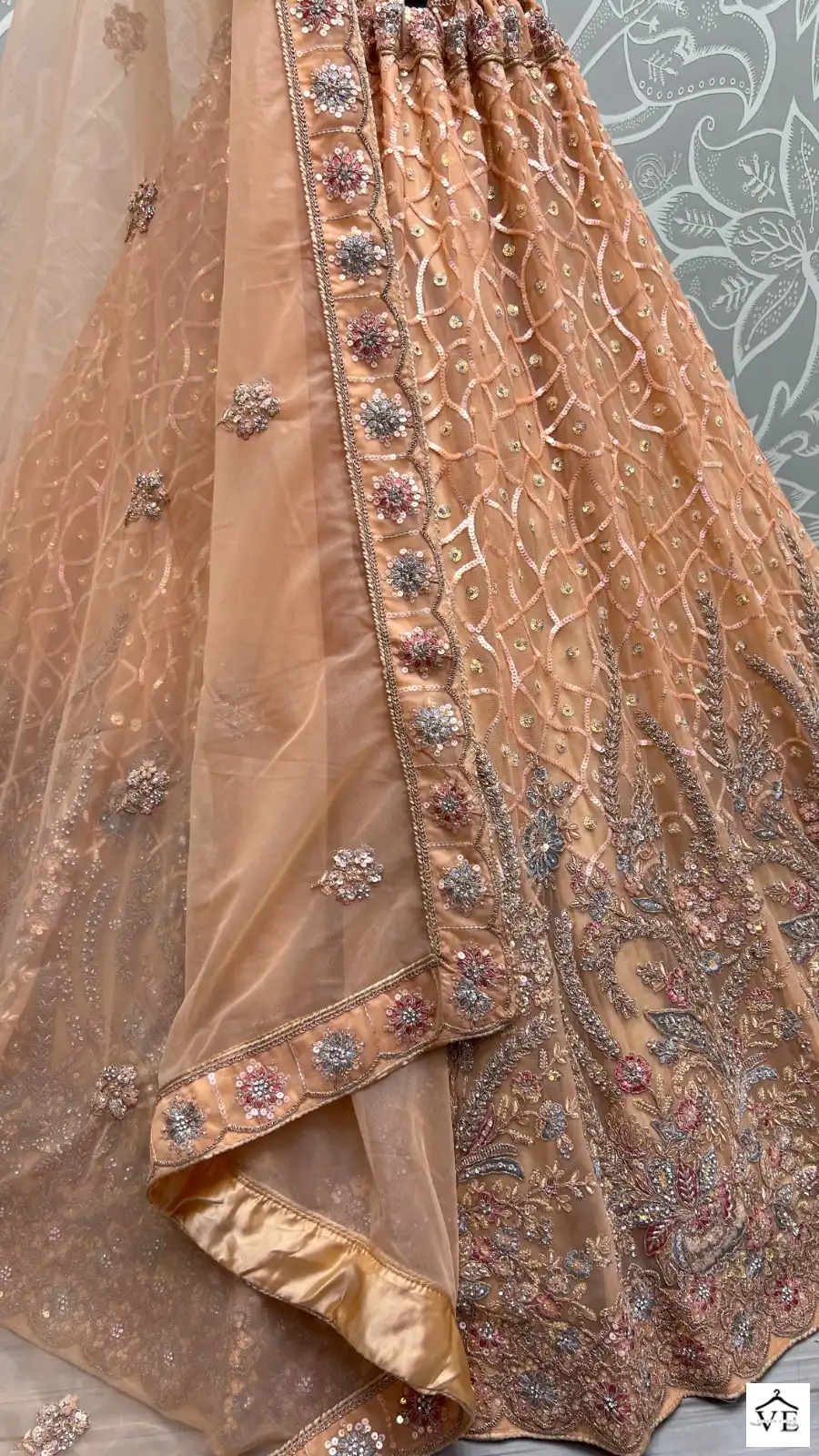 Anjani Art 2509 Heavy Net Wholesale Bridal Lehenga Catalog — Wholesale Lehenga, MPA wholesale from Surat - Gallery Image 8