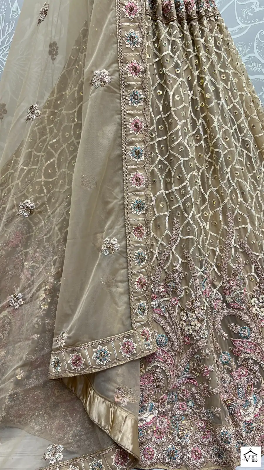 Anjani Art 2509 Heavy Net Wholesale Bridal Lehenga Catalog — Wholesale Lehenga, MPA wholesale from Surat - Gallery Image 9