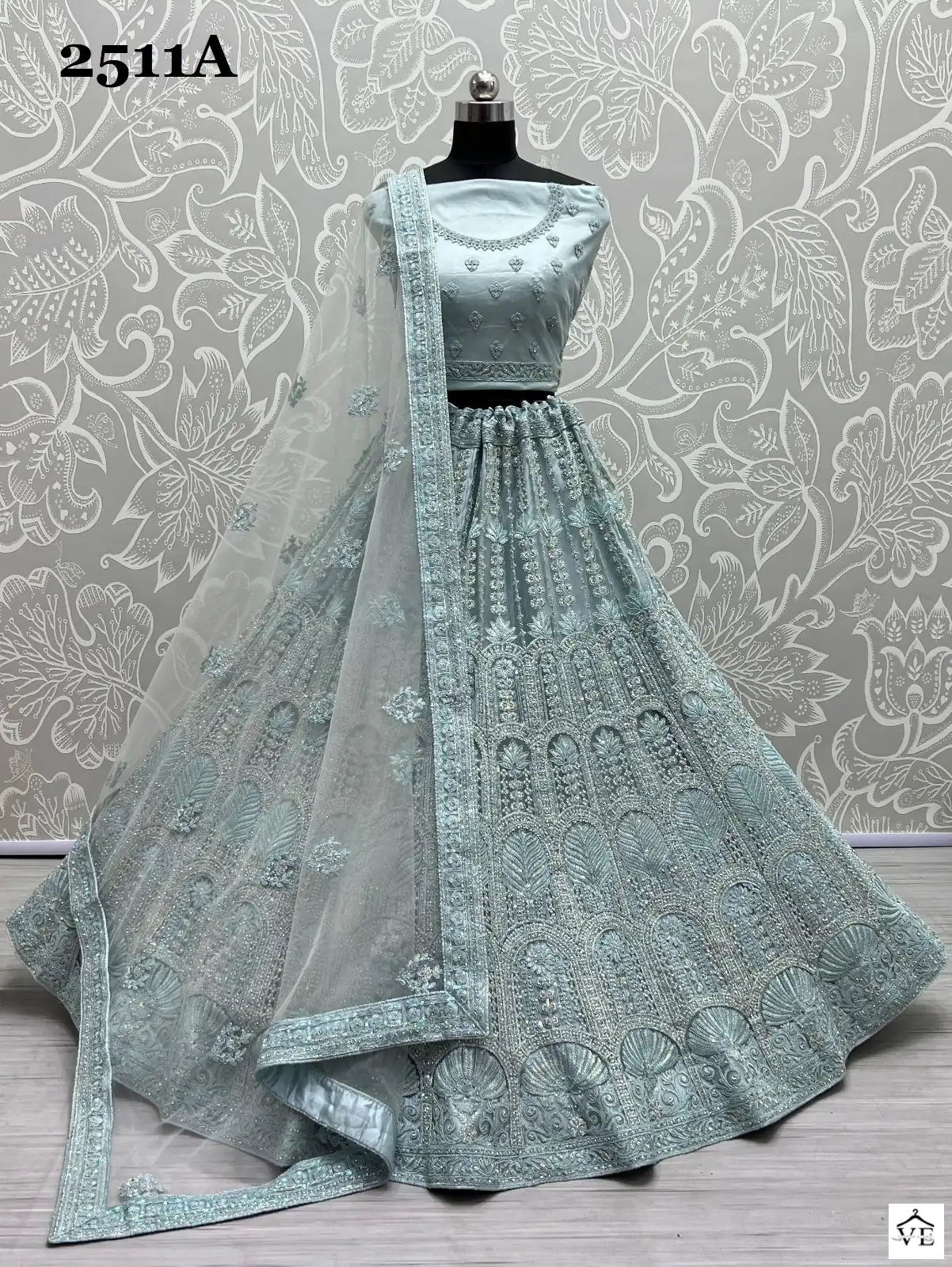 Anjani Art 2511 Heavy Net Wholesale Bridal Lehenga Catalog — Wholesale Lehenga, MPA wholesale from Surat - Gallery Image 3