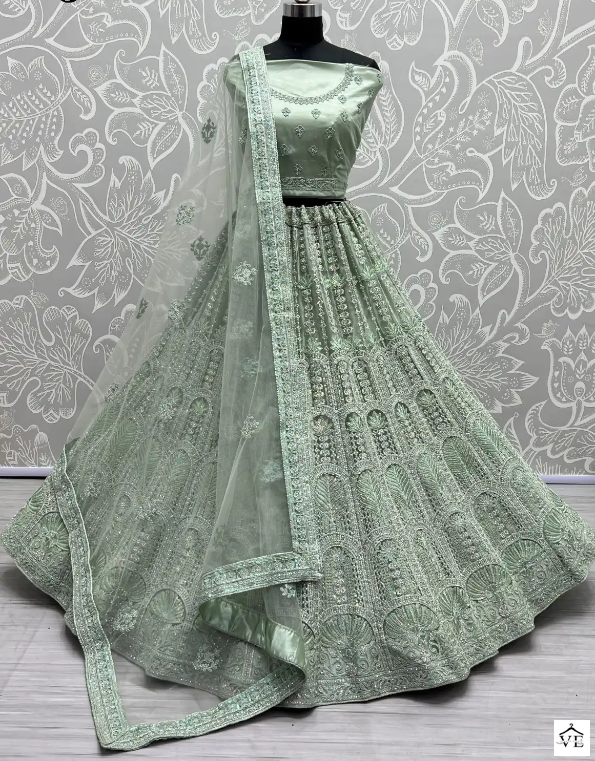 Anjani Art 2511 Heavy Net Wholesale Bridal Lehenga Catalog — Wholesale Lehenga, MPA wholesale from Surat — view 1