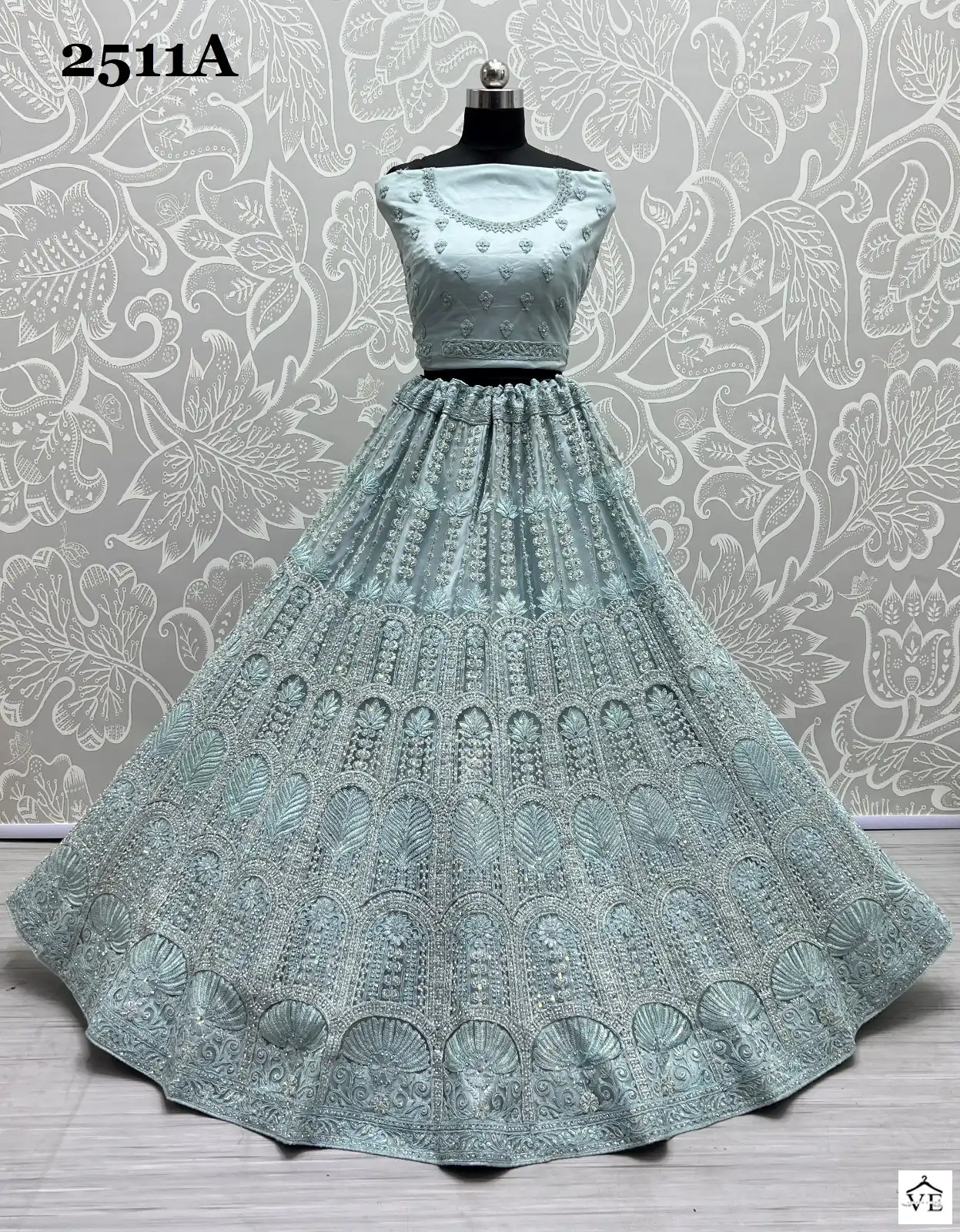 Anjani Art 2511 Heavy Net Wholesale Bridal Lehenga Catalog — Wholesale Lehenga, MPA wholesale from Surat - Gallery Image 2