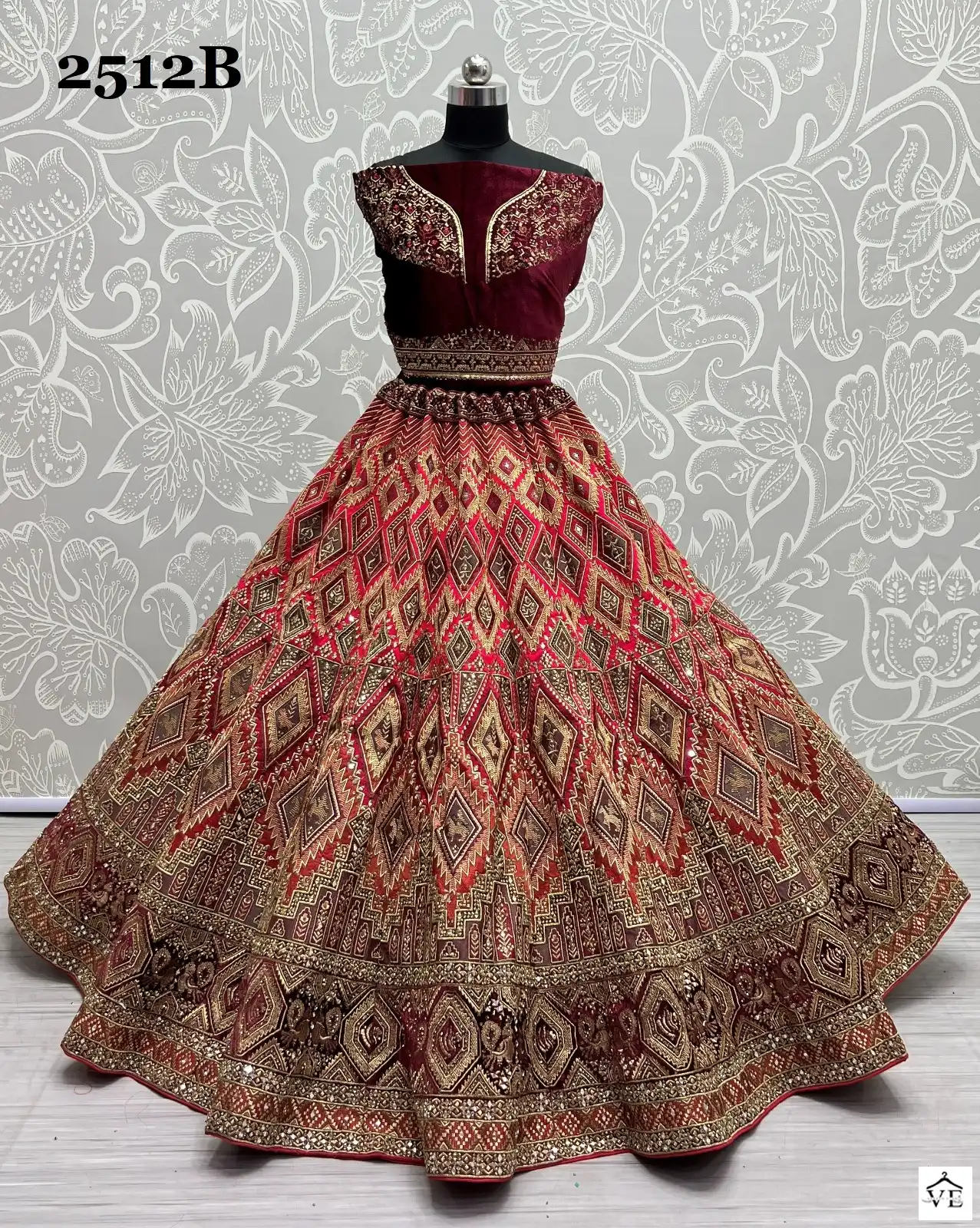 Anjani Art 2512 Silk Wholesale Bridal Lehenga Catalog — Wholesale Lehenga, MPA wholesale from Surat - Gallery Image 7