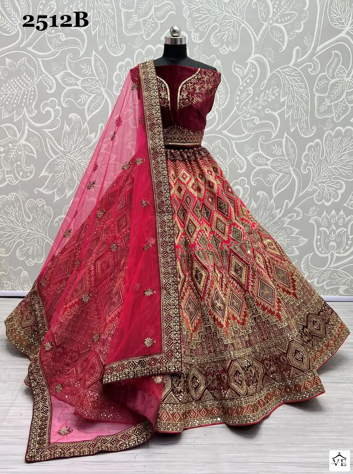 Anjani Art 2512 Silk Wholesale Bridal Lehenga Catalog — Wholesale Lehenga, MPA wholesale from Surat - Gallery Image 8