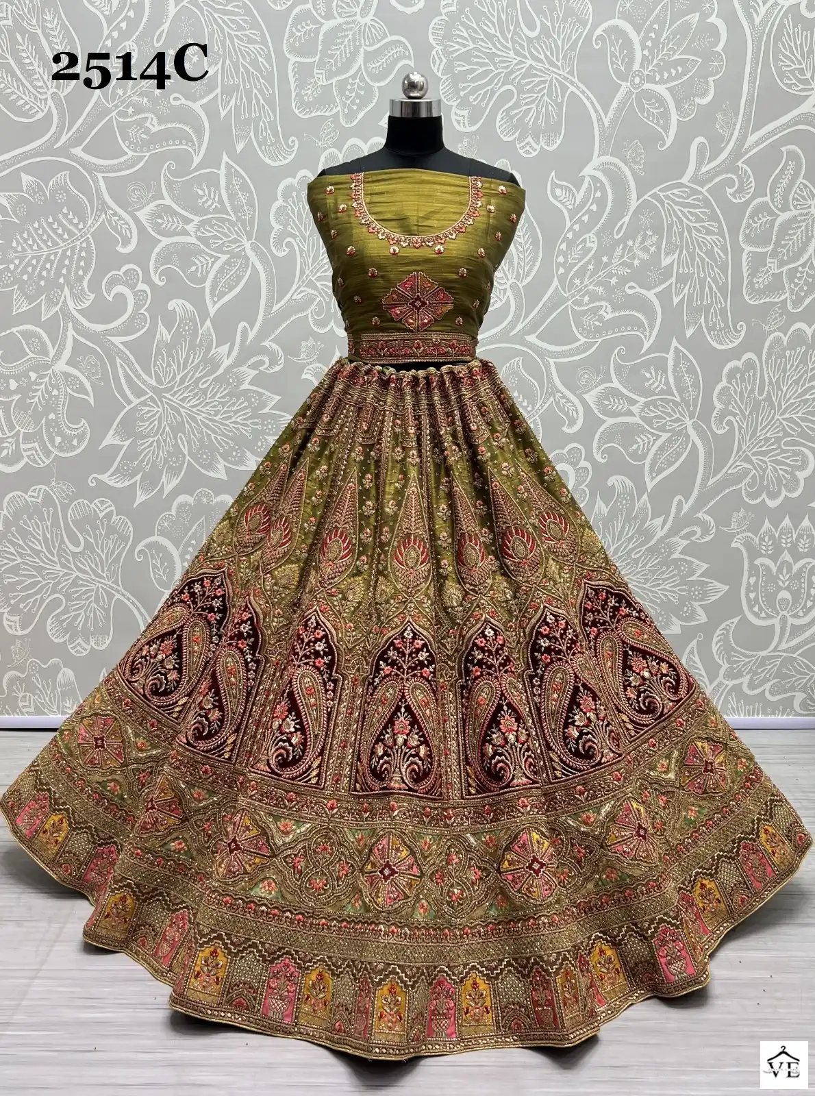 Anjani Art 2514 Bridal Net Wholesale Bridal Lehenga Catalog — Wholesale Lehenga, MPA wholesale from Surat - Gallery Image 13