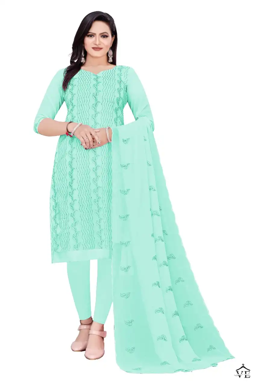 Vardan Ethnic Non Catalog Georgette 50001 Wholesale Salwar Suits Catalog — Wholesale Salwar Suits, MPA wholesale from Surat — view 8