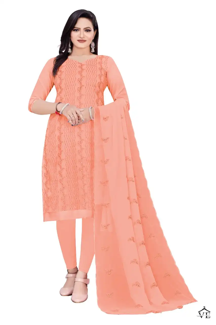 Vardan Ethnic Non Catalog Georgette 50001 Wholesale Salwar Suits Catalog — Wholesale Salwar Suits, MPA wholesale from Surat - Gallery Image 7