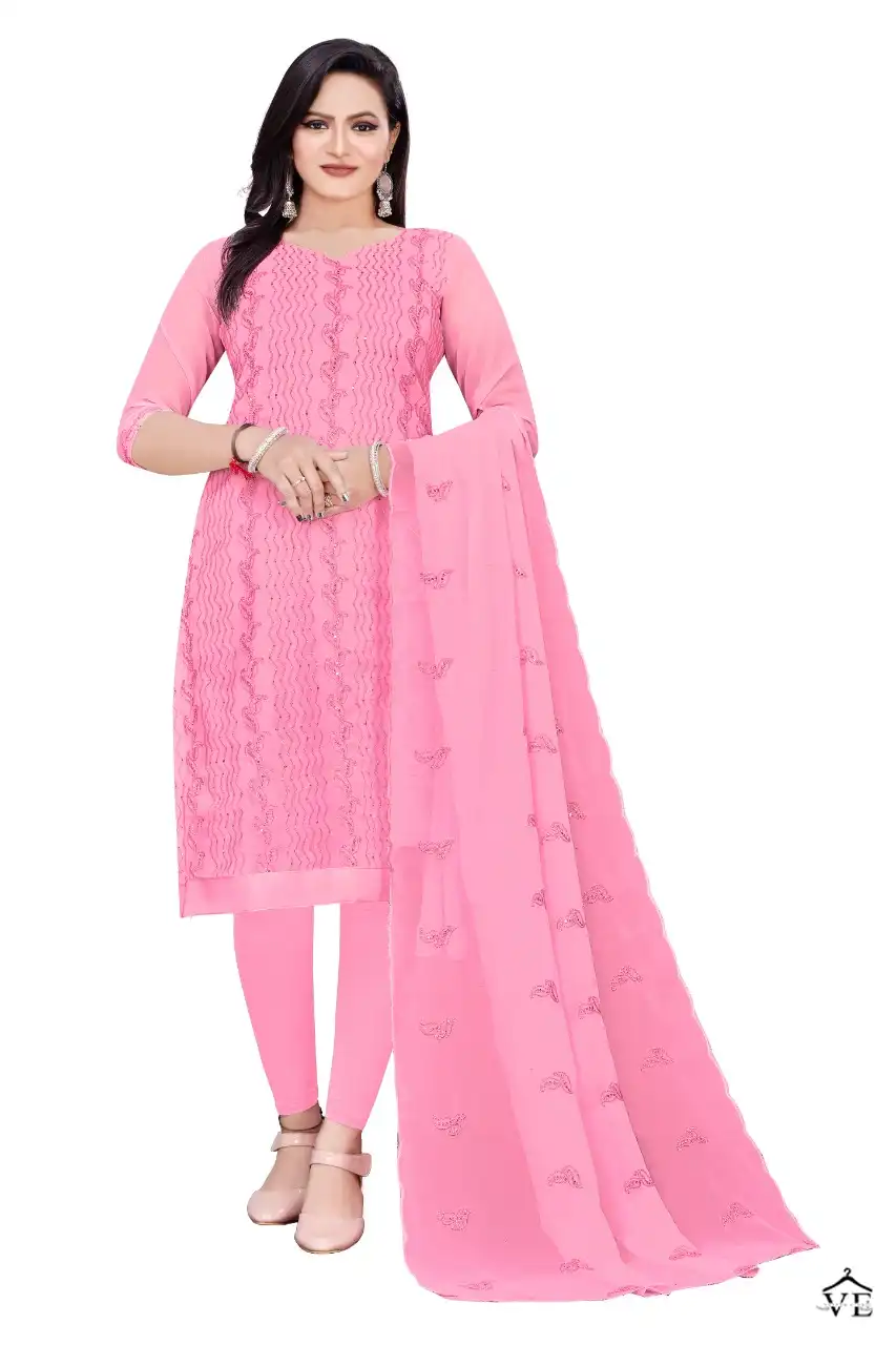 Vardan Ethnic Non Catalog Georgette 50001 Wholesale Salwar Suits Catalog — Wholesale Salwar Suits, MPA wholesale from Surat - Gallery Image 6