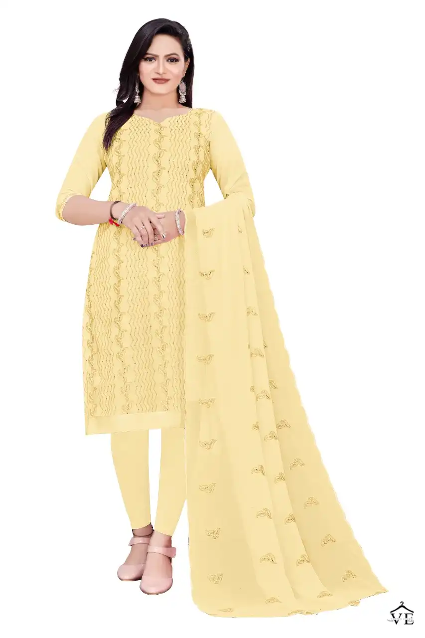 Vardan Ethnic Non Catalog Georgette 50001 Wholesale Salwar Suits Catalog — Wholesale Salwar Suits, MPA wholesale from Surat - Gallery Image 5