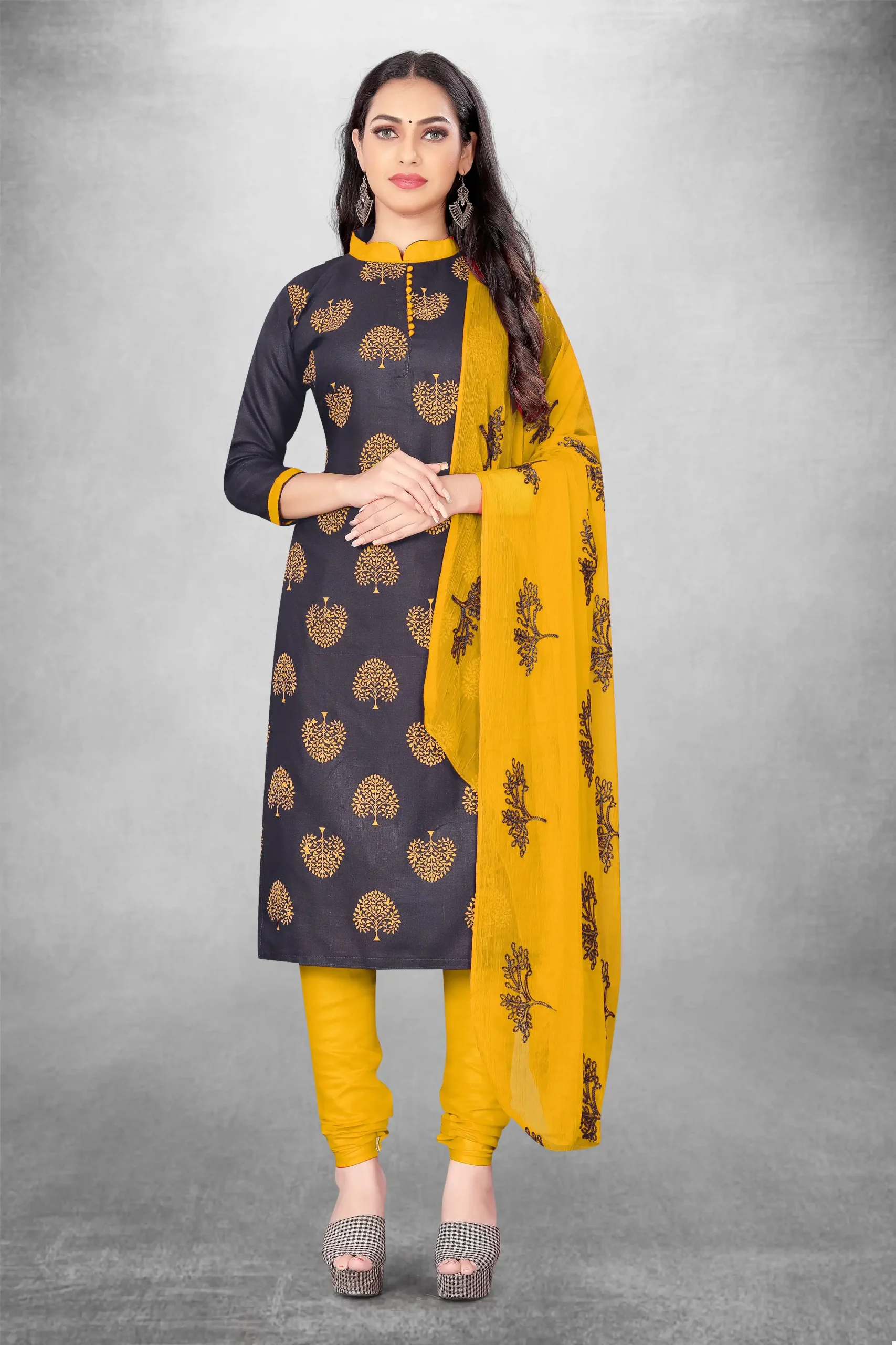 Vardan Ethnic Non Catalog 50006 Slub Cotton Wholesale Salwar Suits Catalog — Wholesale Salwar Suits, MPA wholesale from Surat — view 6