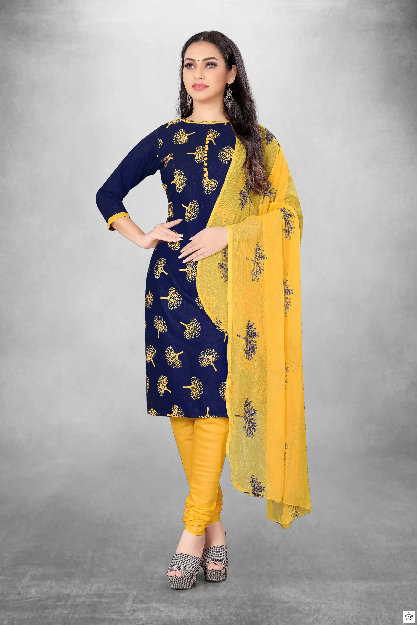 Vardan Ethnic Non Catalog 50007 Slub Cotton Wholesale Salwar Suits Catalog — Wholesale Salwar Suits, MPA wholesale from Surat - Gallery Image 4