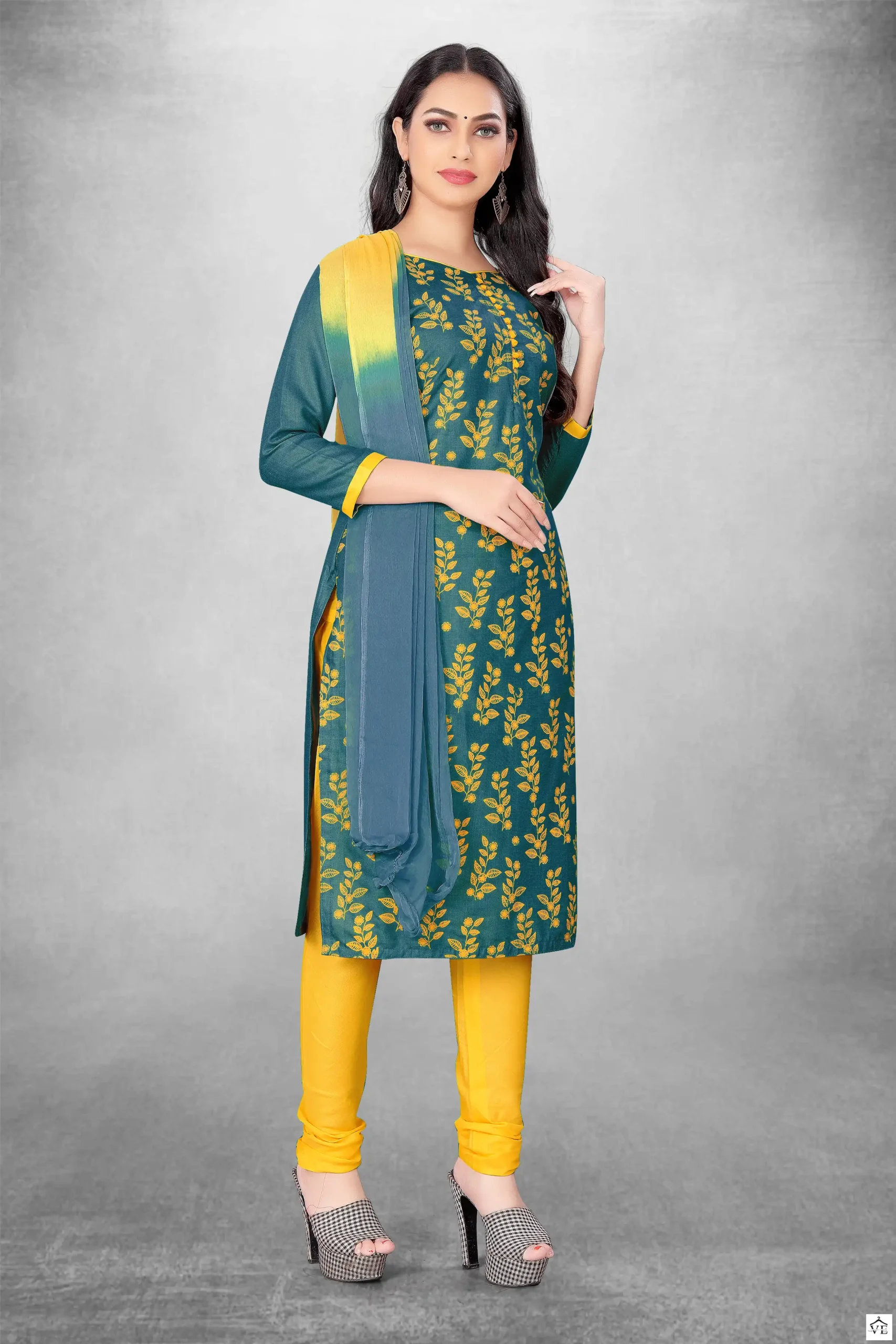 Vardan Ethnic Non Catalog 50009 Slub Cotton Wholesale Salwar Suits Catalog — Wholesale Salwar Suits, MPA wholesale from Surat — view 8
