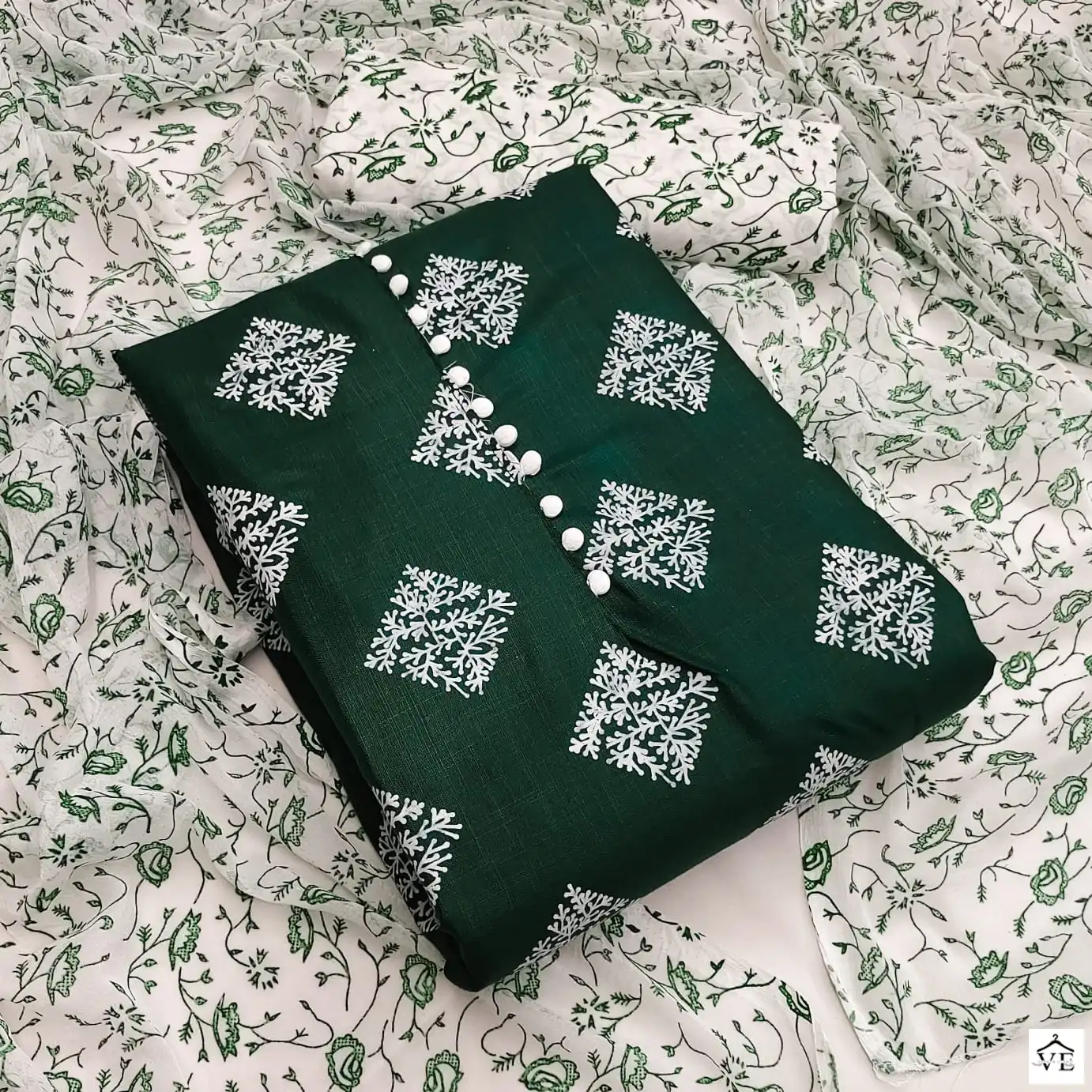 Vardan Ethnic Non Catalog 50010 Slub Cotton Wholesale Salwar Suits Catalog — Wholesale Salwar Suits, MPA wholesale from Surat - Gallery Image 2